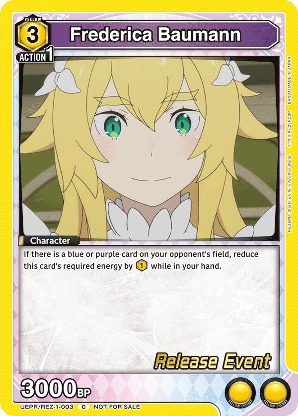 Frederica Baumann, UE24BT: Re:ZERO -Starting Life in Another World- Release Event Cards UEPR/REZ-1-003