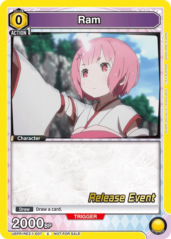 Ram (007), UE24BT: Re:ZERO -Starting Life in Another World- Release Event Cards UEPR/REZ-1-007