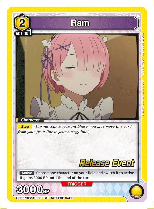 Ram (008), UE24BT: Re:ZERO -Starting Life in Another World- Release Event Cards UEPR/REZ-1-008