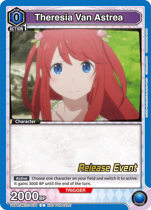 Theresia Van Astrea, UE24BT: Re:ZERO -Starting Life in Another World- Release Event Cards UEPR/REZ-1-036