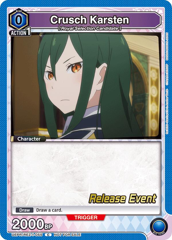 Crusch Karsten (055), UE24BT: Re:ZERO -Starting Life in Another World- Release Event Cards UEPR/REZ-1-055