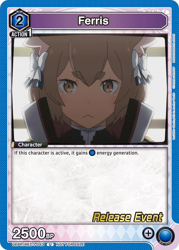 Ferris (043), UE24BT: Re:ZERO -Starting Life in Another World- Release Event Cards UEPR/REZ-1-043