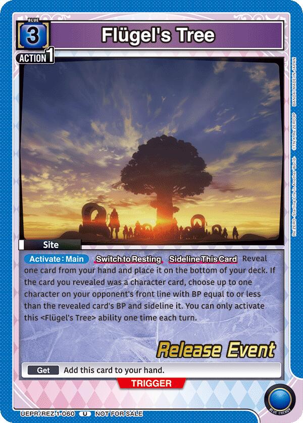 Flugel's Tree, UE24BT: Re:ZERO -Starting Life in Another World- Release Event Cards UEPR/REZ-1-060