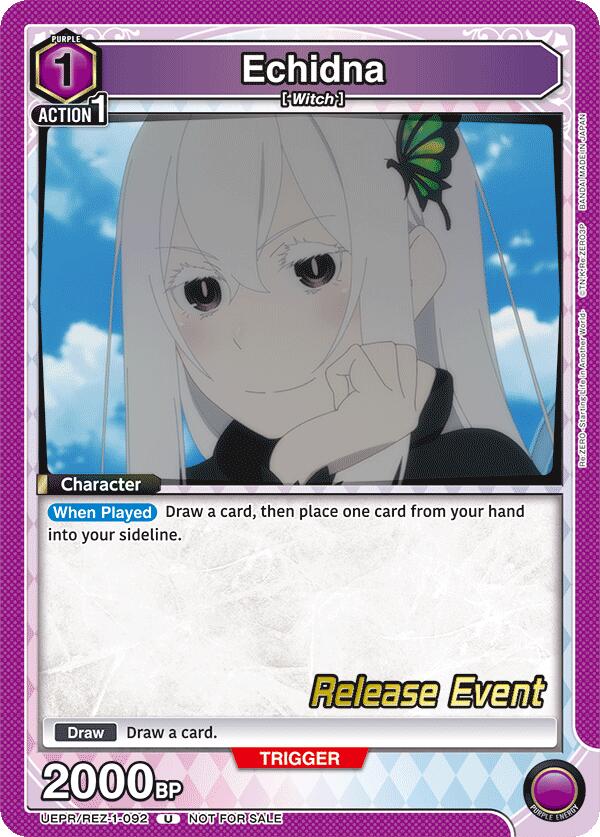 Echidna (092), UE24BT: Re:ZERO -Starting Life in Another World- Release Event Cards UEPR/REZ-1-092