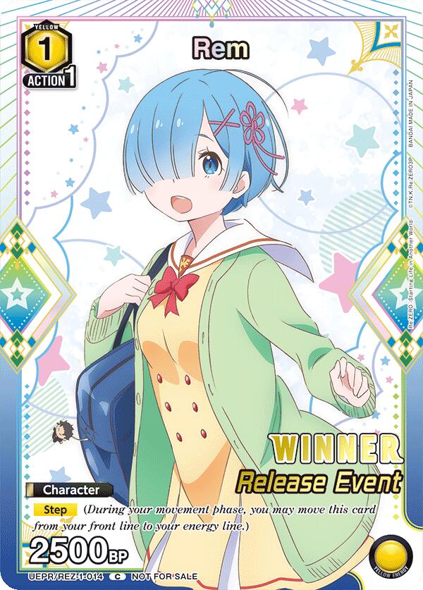 Rem (014) (Release Event Winner), UE24BT: Re:ZERO -Starting Life in Another World- Release Event Cards UEPR/REZ-1-014