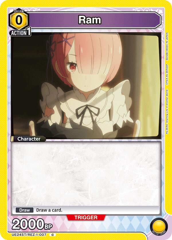 Ram (007), UE24ST: Re:ZERO -Starting Life in Another World- Starter Deck UE24ST/REZ-1-007