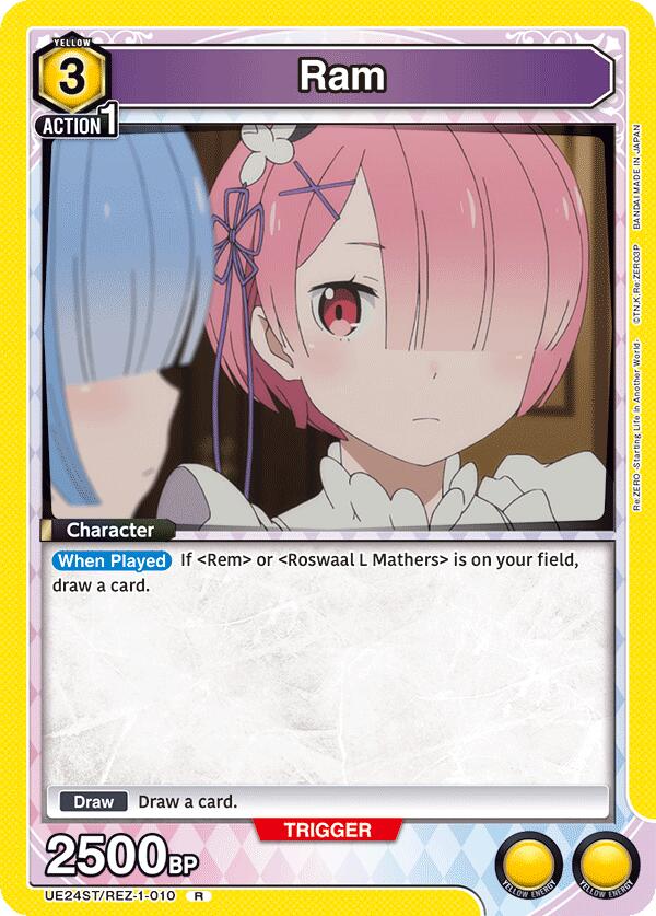 Ram (010), UE24ST: Re:ZERO -Starting Life in Another World- Starter Deck UE24ST/REZ-1-010