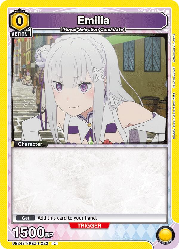 Emilia (022), UE24ST: Re:ZERO -Starting Life in Another World- Starter Deck UE24ST/REZ-1-022