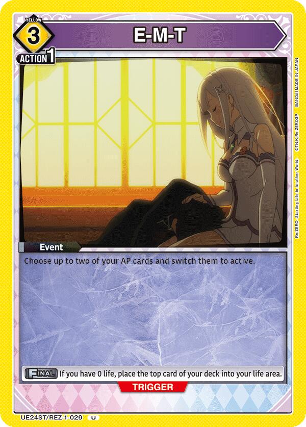 E-M-T, UE24ST: Re:ZERO -Starting Life in Another World- Starter Deck UE24ST/REZ-1-029