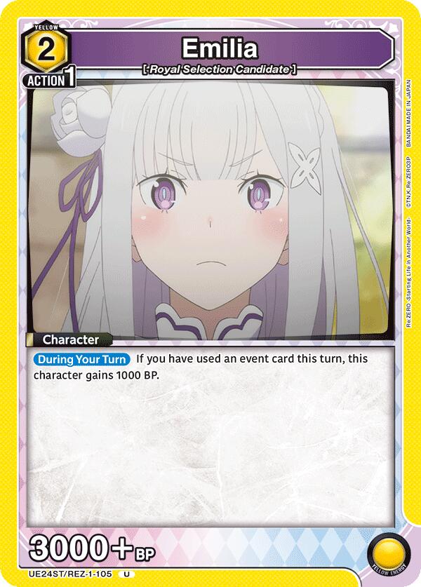 Emilia (105), UE24ST: Re:ZERO -Starting Life in Another World- Starter Deck UE24ST/REZ-1-105