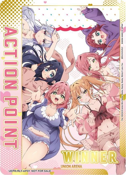 Action Point Card (The 100 Girlfriends Who Really, Really, Really, Really, REALLY Love You) (Winner), Union Arena Promotion Cards #702483