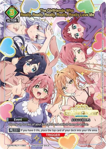 The Girlfriends Who Really, Really, Really, Really, Really Love Me (Regionals 26-27), Union Arena Promotion Cards UE21BT/RLY-1-082