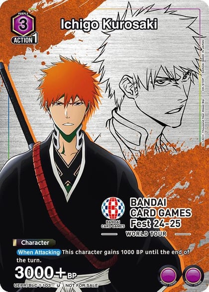 Ichigo Kurosaki (BANDAI Card Games Fest 24-25 World Tour), Union Arena Promotion Cards UEPR/BLC-1-103