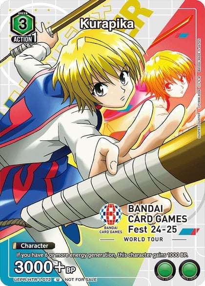 Kurapika (BANDAI Card Games Fest 24-25 World Tour), Union Arena Promotion Cards UEPR/HTR-1-072