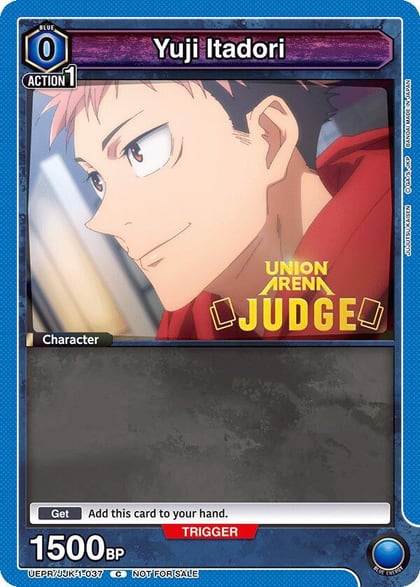 Yuji Itadori (037) (Judge Pack), Union Arena Promotion Cards UEPR/JJK-1-037