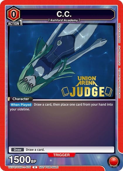 C.C. (Judge Pack), Union Arena Promotion Cards UEPR/CGH-1-075