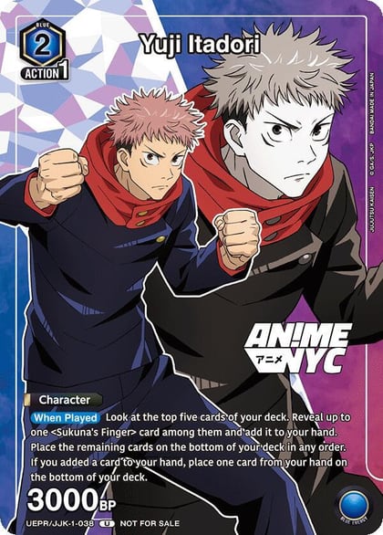 Yuji Itadori (Anime NYC 2024), Union Arena Promotion Cards UEPR/JJK-1-038
