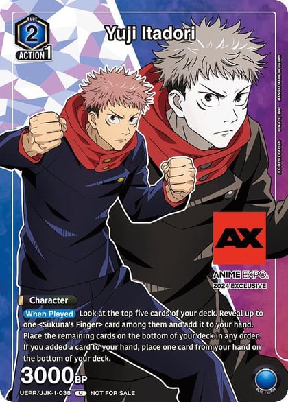 Yuji Itadori (Anime Expo 2024), Union Arena Promotion Cards UEPR/JJK-1-038