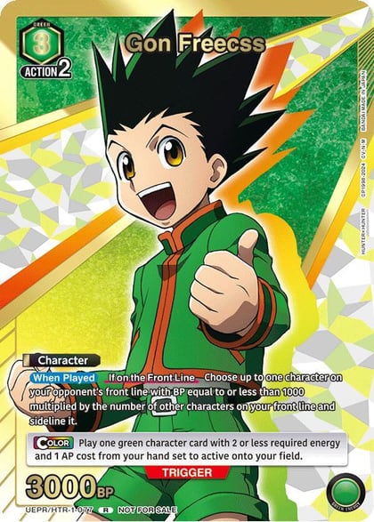 Gon Freecss (077) (Gold), Union Arena Promotion Cards UEPR/HTR-1-077