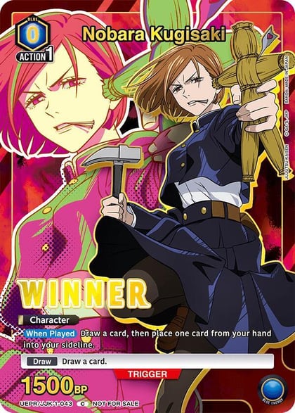 Nobara Kugisaki (043) (Winner), Union Arena Promotion Cards UEPR/JJK-1-043