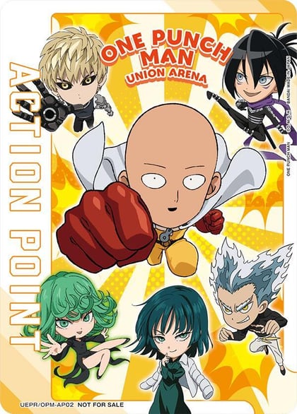 Action Point Card (AP02) (One Punch Man), Union Arena Promotion Cards UEPR/OPM-AP02