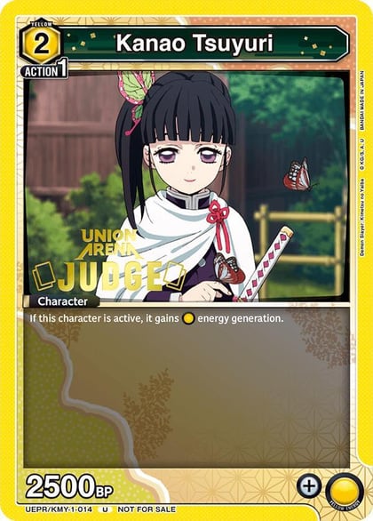 Kanao Tsuyuri (Judge Pack), Union Arena Promotion Cards UEPR/KMY-1-014