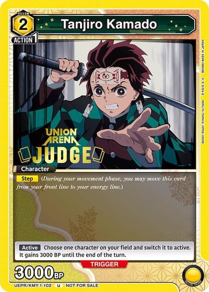 Tanjiro Kamado (Judge Pack), Union Arena Promotion Cards UEPR/KMY-1-102