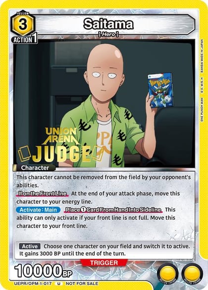 Saitama (Judge Pack), Union Arena Promotion Cards UEPR/OPM-1-017