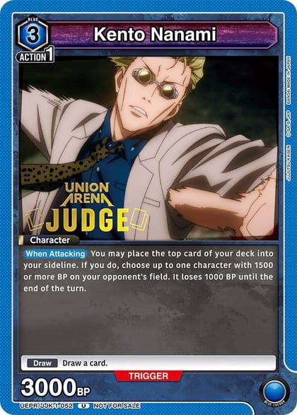 Kento Nanami (052) (Judge Pack), Union Arena Promotion Cards UEPR/JJK-1-052