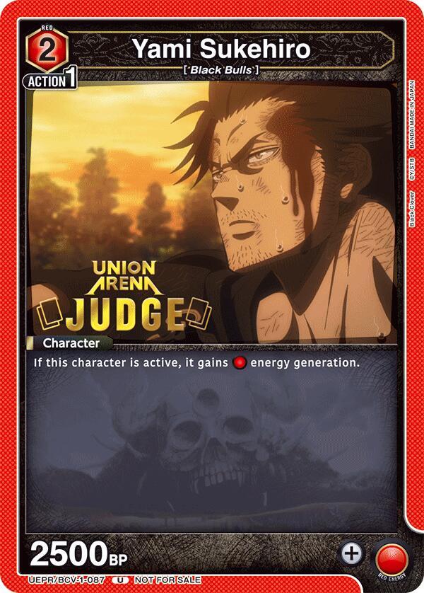 Yami Sukehiro (Judge Pack), Union Arena Promotion Cards UEPR/BCV-1-087