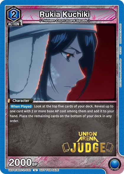 Rukia Kuchiki (032) (Judge Pack), Union Arena Promotion Cards UEPR/BLC-2-032