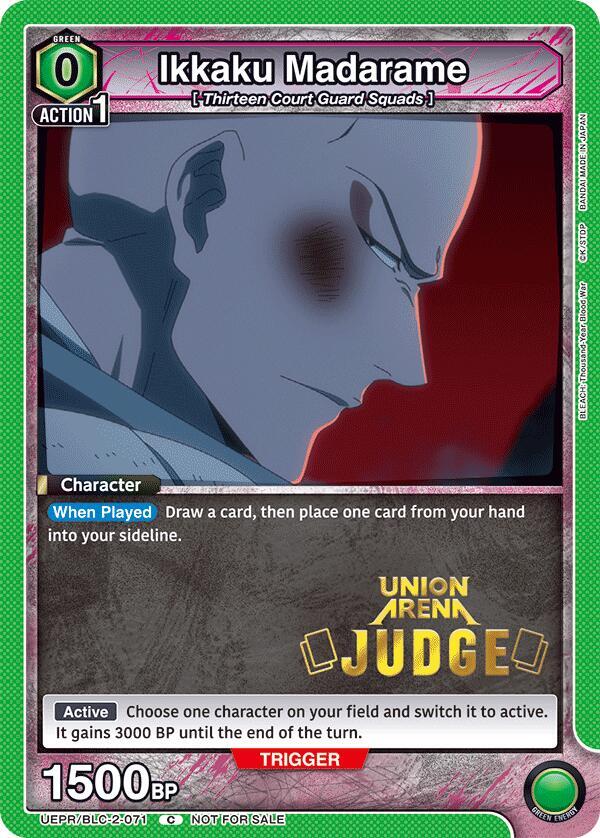 Ikkaku Madarame (Judge Pack), Union Arena Promotion Cards UEPR/BLC-2-071