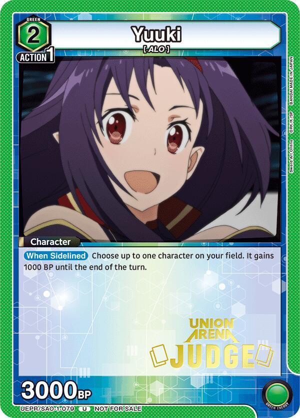 Yuuki (Judge Pack), Union Arena Promotion Cards UEPR/SAO-1-079