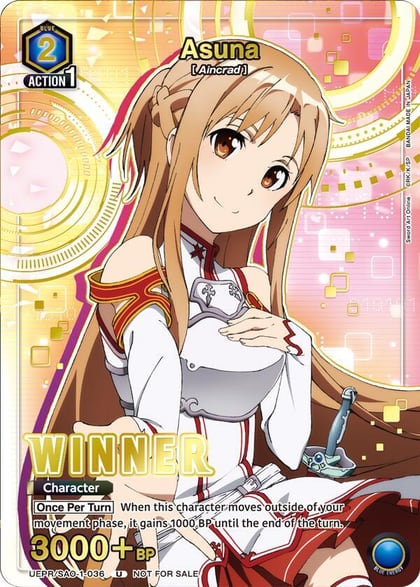 Asuna (Winner), Union Arena Promotion Cards UEPR/SAO-1-036