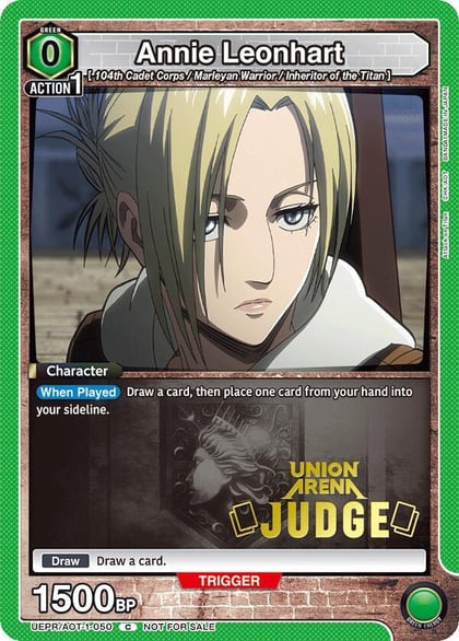 Annie Leonhart (Judge Pack), Union Arena Promotion Cards UEPR/AOT-1-050