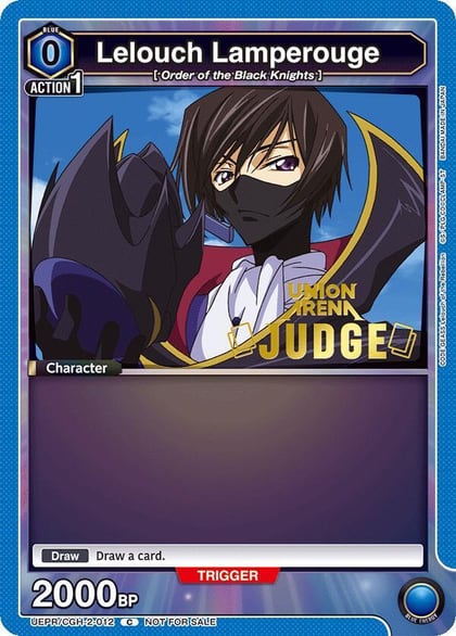 Lelouch Lamperouge (Judge Pack), Union Arena Promotion Cards UEPR/CGH-2-012