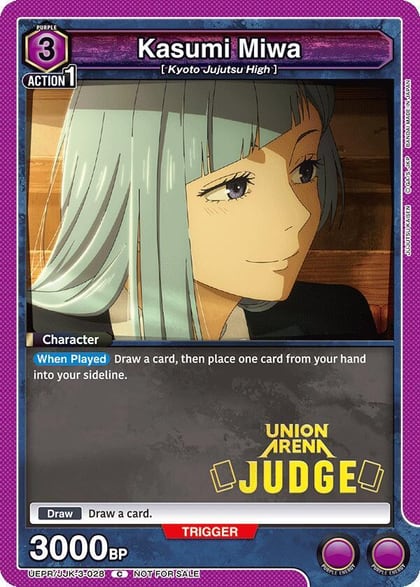 Kasumi Miwa (Judge Pack), Union Arena Promotion Cards UEPR/JJK-3-028