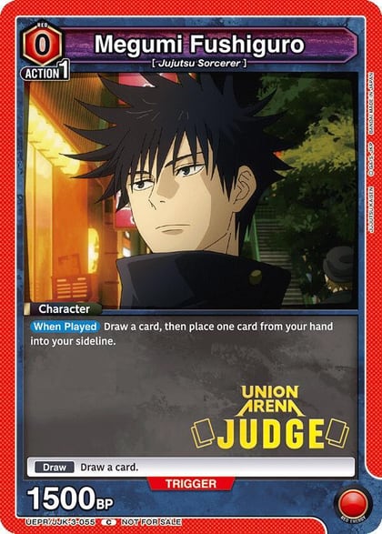 Megumi Fushiguro (055) (Judge Pack), Union Arena Promotion Cards UEPR/JJK-3-055