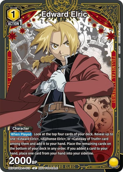 Edward Elric (010), Union Arena Promotion Cards UEPR/FMA-1-010