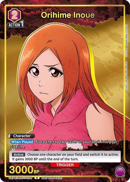 Orihime Inoue (Gold), Union Arena Promotion Cards UEPR/BLC-1-036