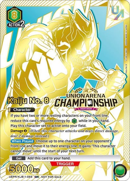 Kaiju No. 8 (Regionals 25-26), Union Arena Promotion Cards UEPR/KJ8-1-055