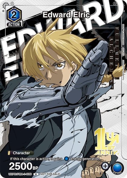 Edward Elric (039), Union Arena Promotion Cards UEPR/FMA-1-039