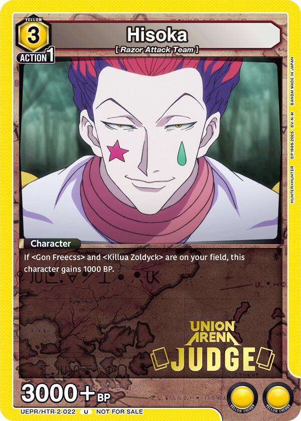 Hisoka (022) (Judge Pack), Union Arena Promotion Cards UEPR/HTR-2-022