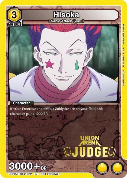 Hisoka (022) (Judge Pack), Union Arena Promotion Cards UEPR/HTR-2-022
