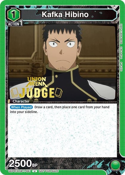 Kafka Hibino (061) (Judge Pack), Union Arena Promotion Cards UEPR/KJ8-1-061