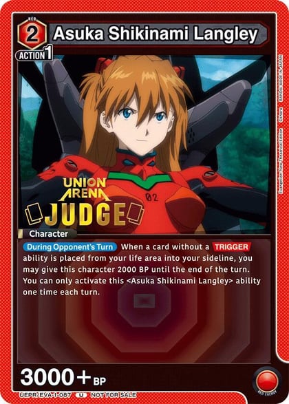 Asuka Shikinami Langley (Judge Pack), Union Arena Promotion Cards UEPR/EVA-1-087