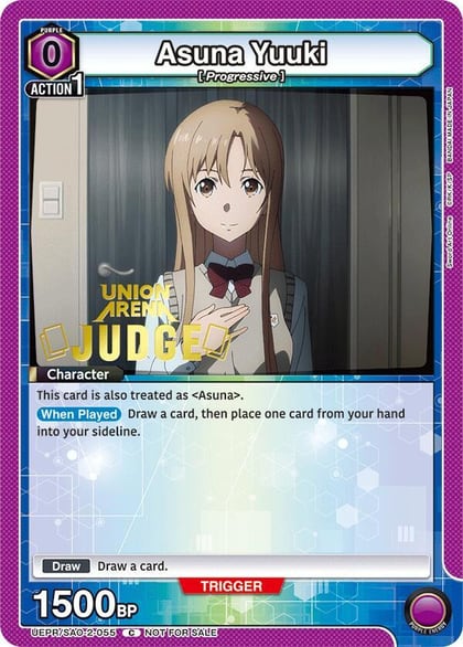 Asuna Yuuki (Judge Pack), Union Arena Promotion Cards UEPR/SAO-2-055