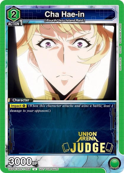 Cha Hae-in (056) (Judge), Union Arena Promotion Cards UEPR/SLG-1-056