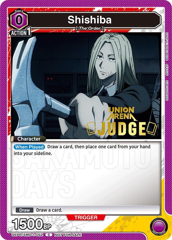 Shishiba (052) (Judge), Union Arena Promotion Cards UEPR/SMD-1-052