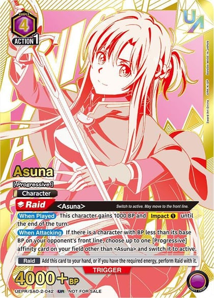 Asuna (042), Union Arena Promotion Cards UEPR/SAO-2-042